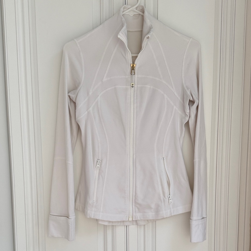lululemon athletica Cream Zip-Up Utility Jacket